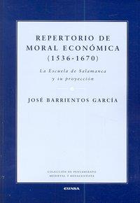 REPERTORIO DE MORAL ECONÓMICA, 1536-1670 | 9788431327804 | BARRIENTOS GARCÍA, JOSÉ