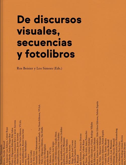 DE DISCURSOS VISUALES, SECUENCIAS Y FOTOLIBROS | 9788417975029 | BOISIER, ROS
