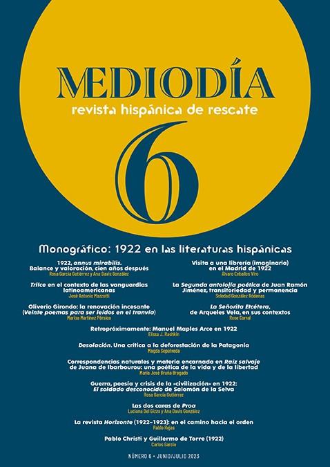 MEDIODÍA. REVISTA HISPÁNICA DE RESCATE 6 | 9788419791504 | VARIOS AUTORES