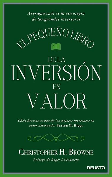 PEQUEÑO LIBRO DE LA INVERSIÓN EN VALOR, EL | 9788423425693 | BROWNE, CHRISTOPHER H.