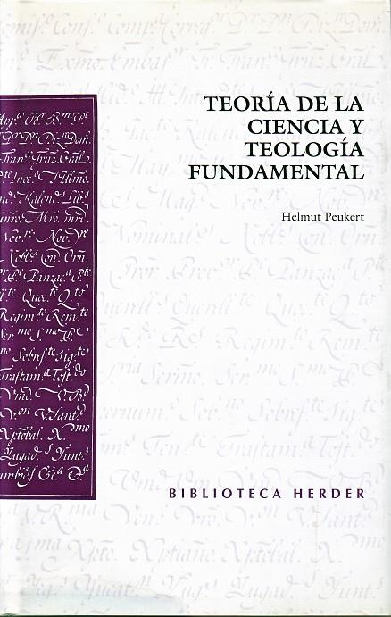 TEORÍA DE LA CIENCIA Y TEOLOGÍA FUNDAMENTAL | 9788425420689 | PEUKERT, HELMUT