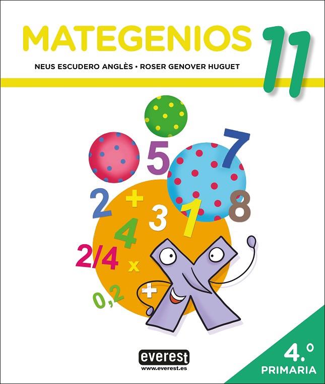 MATEGENIOS 11 | 9788413660066 | ESCUDERO ANGLÔS, NEUS / GENOVER HUGUET, R.