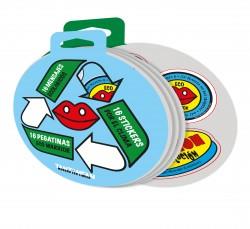 PACK 4 HOJAS DE STICKERS 'PIENSA EN VERDE' MURNAU DEN LINDEN | 8432715139010