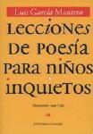 LECCIONES DE POESIA PARA NIÑOS INQUIETOS, 3ª ED. | 9788484441830 | GARCIA MONTERO, LUIS