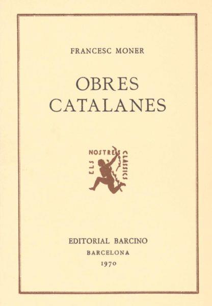 OBRES CATALANES, DE FRANCESC MONER | 9788472261778 | MONER, FRANCESC