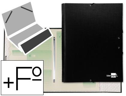 CARPETA SEPARADORS LIDERPAPEL NEGRE | 8423473240858