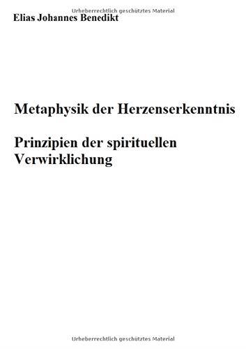 METAPHYSIK DER HERZENSERKENNTNIS | 9783751932837 | BENEDIKT, ELIAS JOHANNES