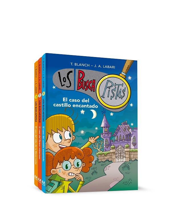 PACK LOS BUSCAPISTAS : EL CASO DEL CASTILLO ENCANTADO|EL CASO DEL LIBRERO MISTERIOSO|EL CASO DEL ROBO DE LA MONA LOUISA | 9788418318610 | BLANCH, TERESA / LABARI, JOSÉ ÁNGEL