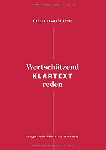 WERTSCHATZEND KLARTEXT REDEN | 9783750408371 | GAVALLER-ROTHE, PIROSKA