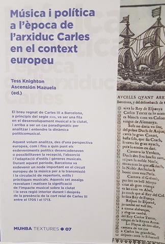 MÚSICA I POLÍTICA A L'ÈPOCA DE L'ARXIDUC CARLES | 9770001837462 | KNIGHTON, TESS