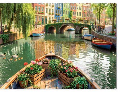 PUZLE 1000 PECES PASEO EN BARCO POR AMSTERD | 8412668205635