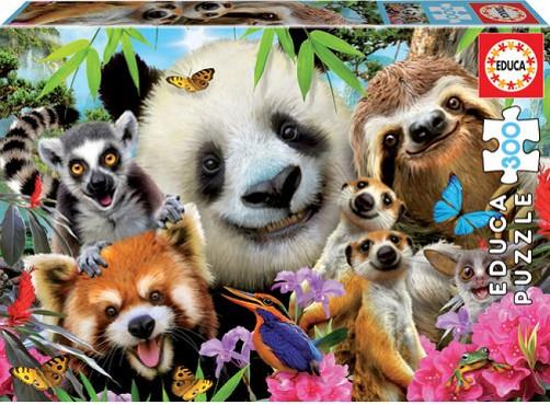PUZZLE EDUCA 300 PECES BLACK-EYED FRIENDS SELFIE | 8412668186101