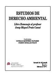 ESTUDIOS DE DERECHO AMBIENTAL | 9788498761375 | QUINTERO OLIVARES, GONZALO / MORALES PRATS, FERMIN