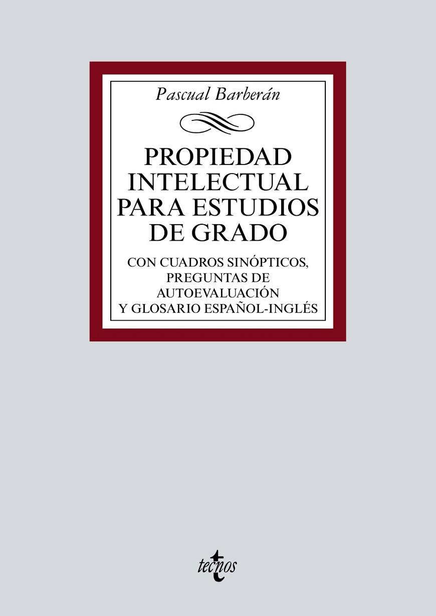 PROPIEDAD INTELECTUAL PARA ESTUDIOS DE GRADO | 9788430979240 | BARBERÁN, PASCUAL