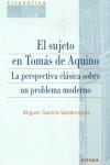 SUJETO EN TOMÁS DE AQUINO, EL | 9788431320546 | GARCÍA-VALDECASAS MERINO, MIGUEL