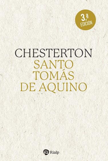 SANTO TOMÁS DE AQUINO | 9788432161896 | CHESTERTON, G. K.