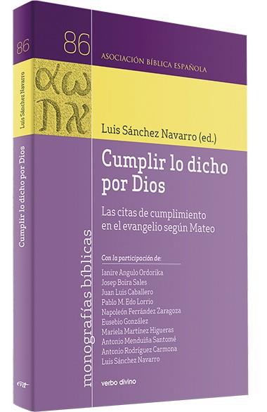 CUMPLIR LO DICHO POR DIOS | 9788410631618 | SÁNCHEZ NAVARRO, LUIS