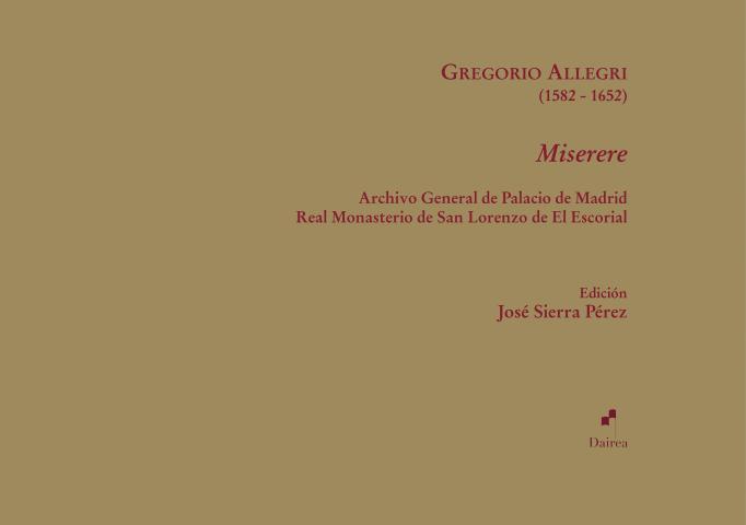 MISERERE | 9791399060225 | ALLEGRI, GRAGORI