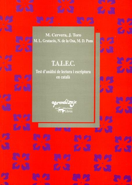 T. A. L. E. C. TEST D'ANALISI DE LECTURA I ESCRIPTURA CATALA | 9788477740797 | CERVERA, MONTERRAT