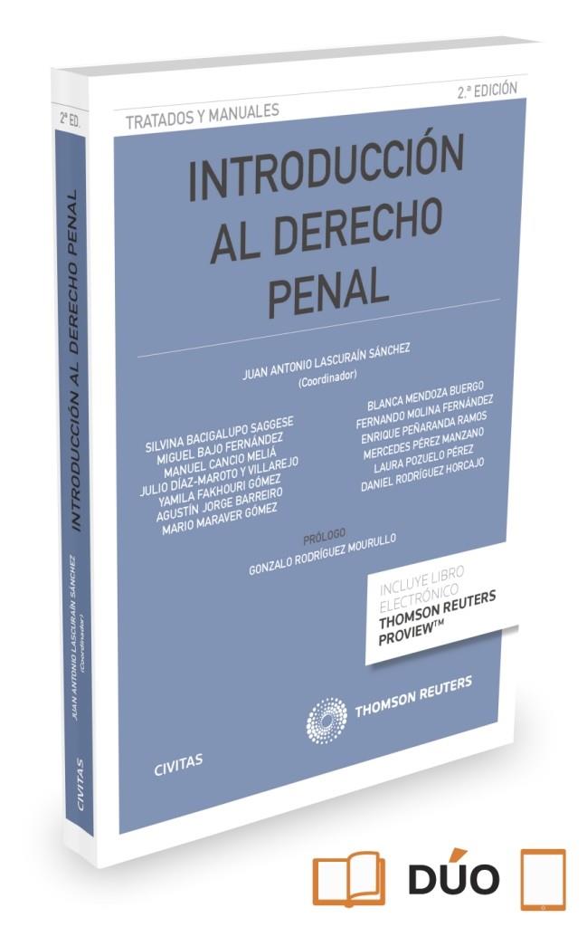 INTRODUCCIÓN AL DERECHO PENAL (PAPEL + E-BOOK) | 9788447052875 | LASCURAIN SÁNCHEZ, JUAN A.