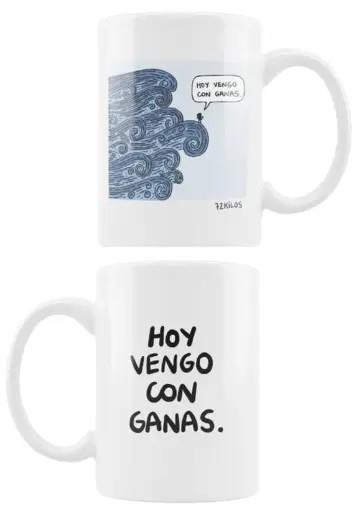 TAZA MUG "HOY VENGO CON GANAS" 72 KILOS | 8432715150466