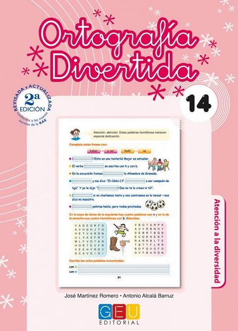 ORTOGRAFÍA DIVERTIDA 14 | 9788499155470 | MARTÍNEZ ROMERO, JOSÉ