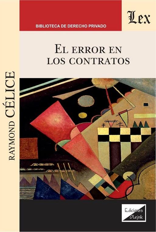 ERROR EN LOS CONTRATOS, EL (2019) | 9789563924480 | CELICE, RAYMOND