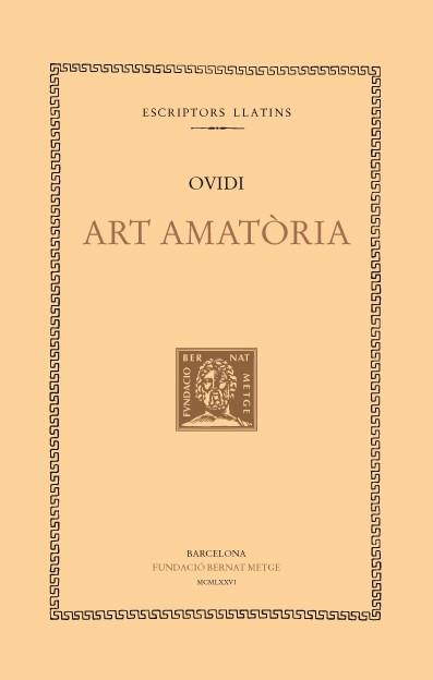 ART AMATORIA | 9788472250345 | OVIDI