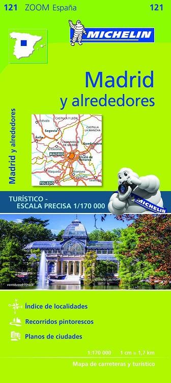 MADRID Y ALREDEDORES : MAPA 121 | 9782067219595 | VARIOS AUTORES