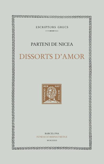 DISSORTS D'AMOR | 9788472252196 | DE NICEA, PARTENI