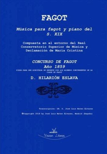 CONCURSO DE FAGOT. AÑO 1859 | 9788417405427 | MATEO ÁLVAREZ, JOSÉ LUIS