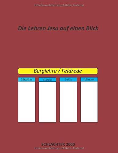 DIE LEHREN JESU AUF EINEN BLICK | 9783751933186