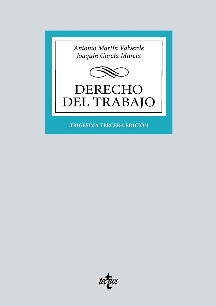 DERECHO DEL TRABAJO | 9788430990474 | GARCÍA MURCIA, JOAQUÍN / MARTÍN VALVERDE, ANTONIO