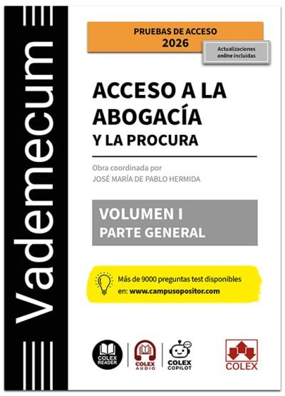 VADEMECUM ACCESO ABOGACIA I : PARTE GENERAL | 9791370114497