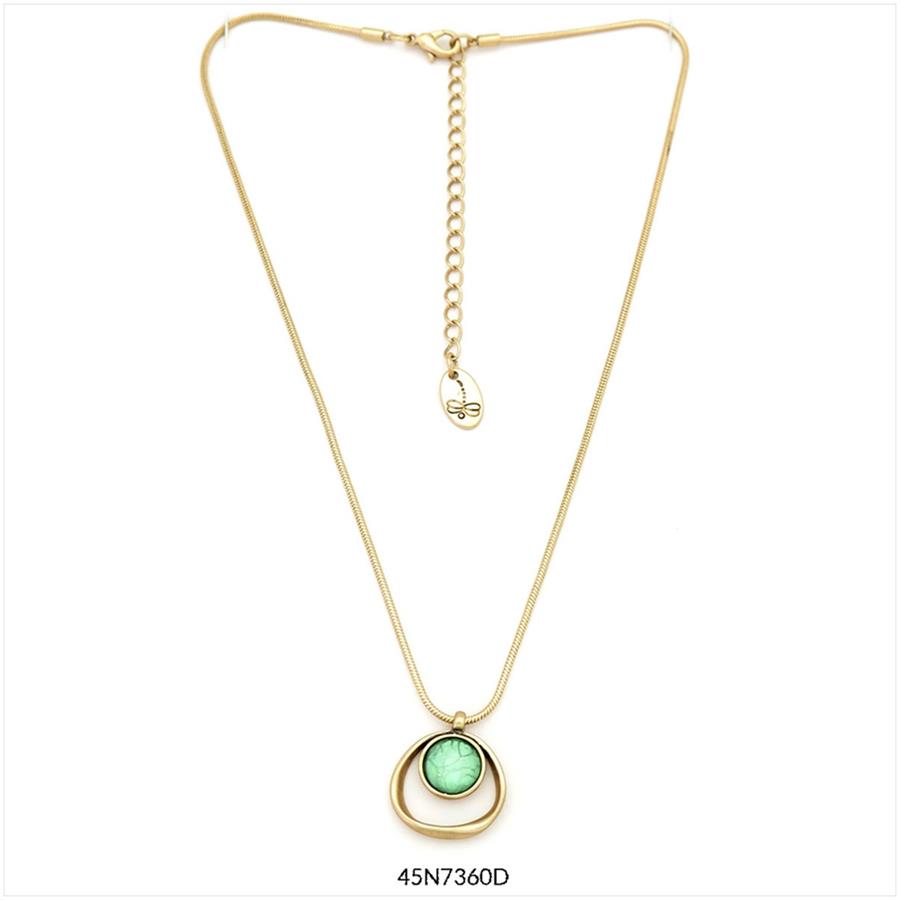 COLLAR ISLAS DAURAT VERD CURT | 45N7360D