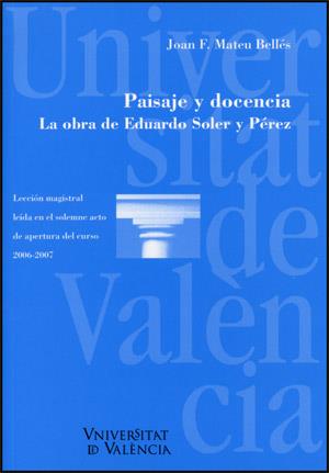 PAISAJE Y SU DOCENCIA | 9788437065298 | MATEU BELLES, JOAN F.