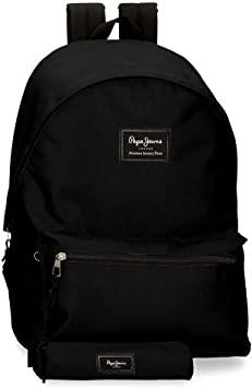MOTXILLA ESCOLAR GRAN + ESTOIG NEGRE PEPE JEANS | 8435578332949