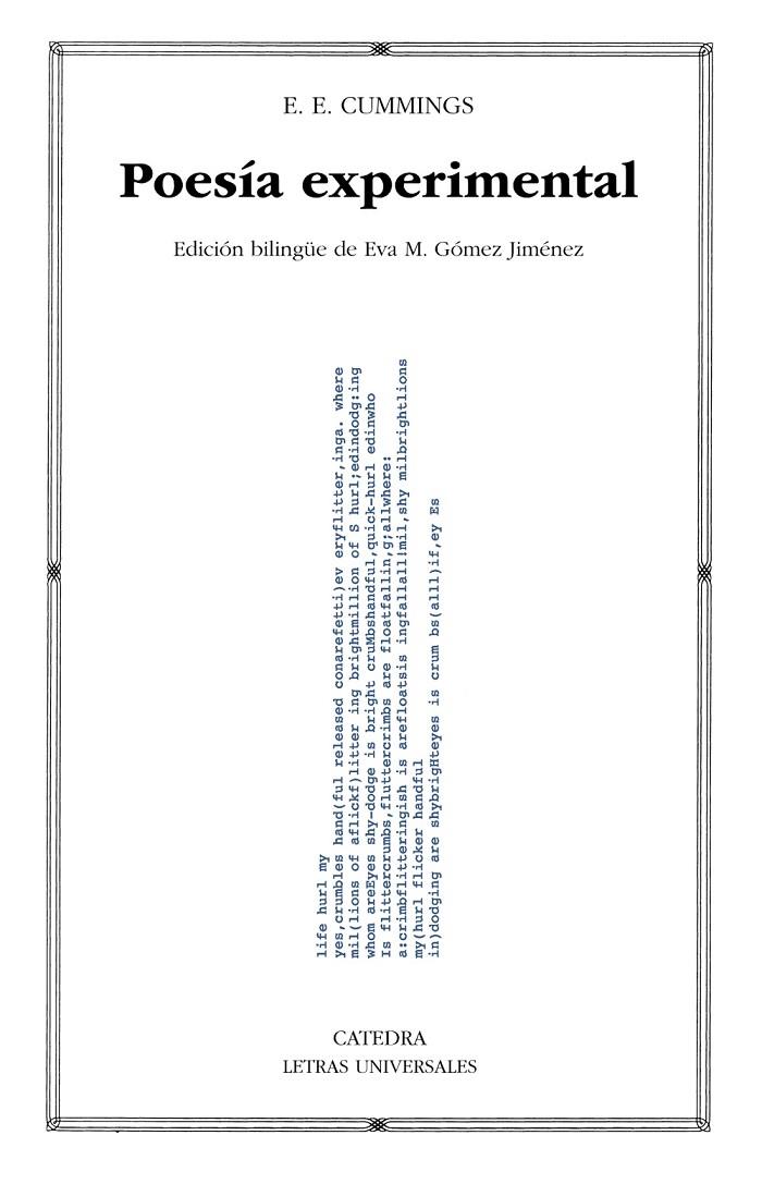 POESÍA EXPERIMENTAL | 9788437645698 | CUMMINGS, E. E.