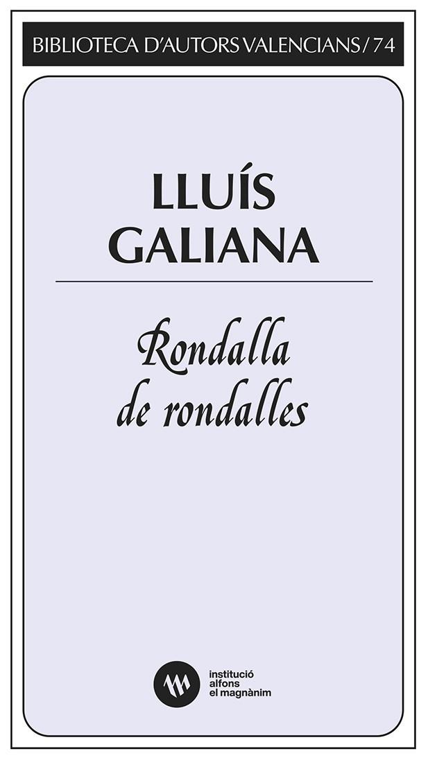 RONDALLA DE RONDALLES | 9788411560900 | GALIANA, LLUÍS