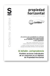 POSIBLES ACCIONES INDIVIDUALES DE UN COMUNERO EN EL RÉGIMEN DE PROPIEDAD HORIZONTAL | 9788418247224 | EDITORIAL SEPIN