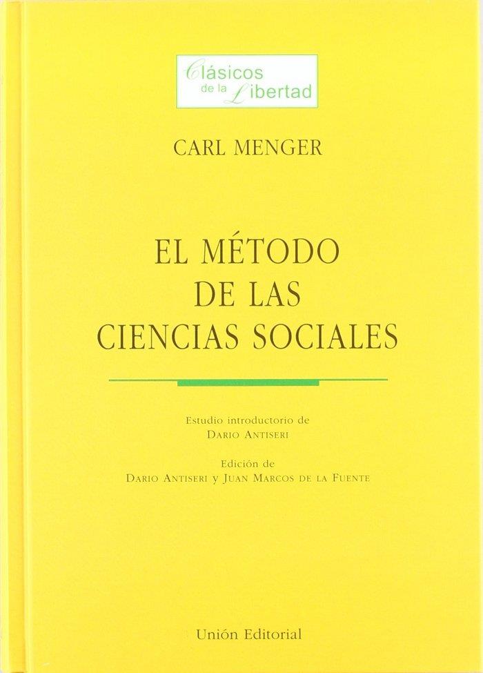 MÉTODO DE LAS CIENCIAS SOCIALES, EL | 9788472094369 | MENGER, CARL