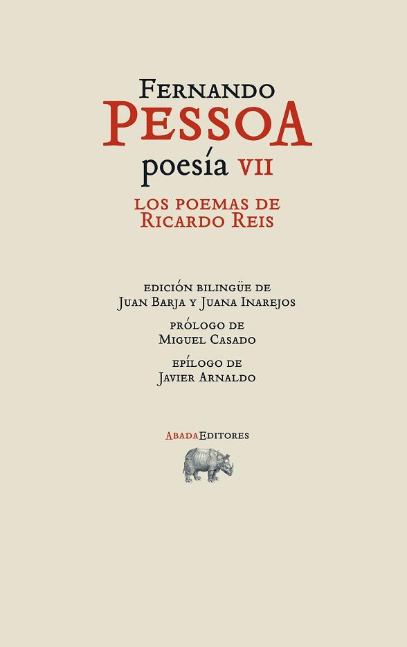POESÍA VII. LOS POEMAS DE RICARDO REIS | 9788416160419 | PESSOA, FERNANDO