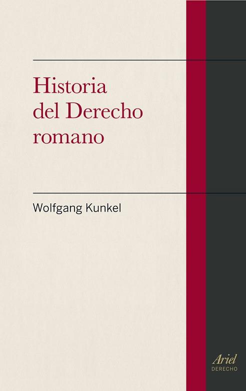 HISTORIA DEL DERECHO ROMANO | 9788434401082 | KUNKEL, WOLFGANG