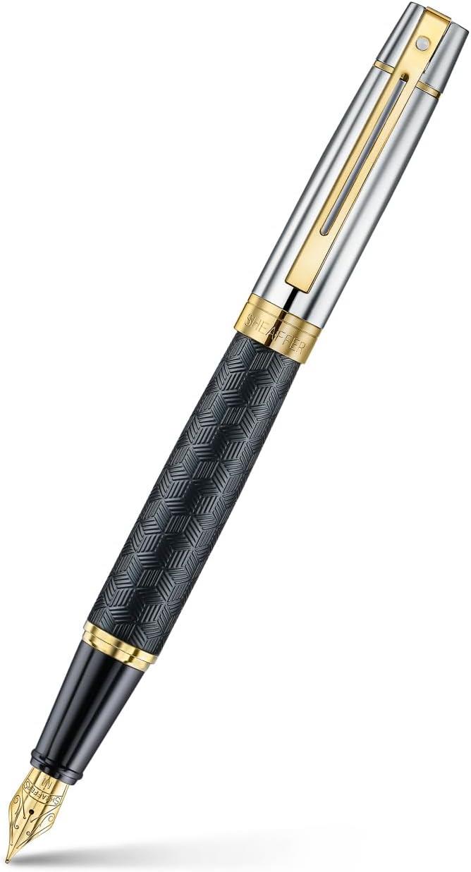 PLOMA ESTILOGRAFICA SHEAFFER 300 NEGRA/ CROMADA | 074040001020