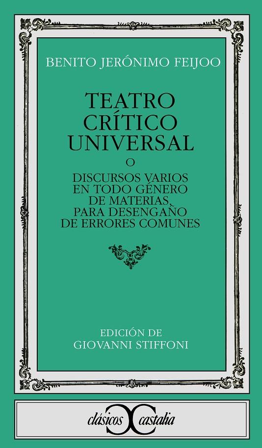 TEATRO CRÍTICO UNIVERSAL | 9788470394690 | FEIJOO, BENITO JERÓNIMO