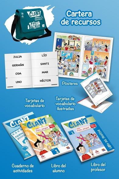 CLAN 7 INICIAL A1.1 CARTERA DE RECURSOS PARA EL PROFESOR | 9788491794257