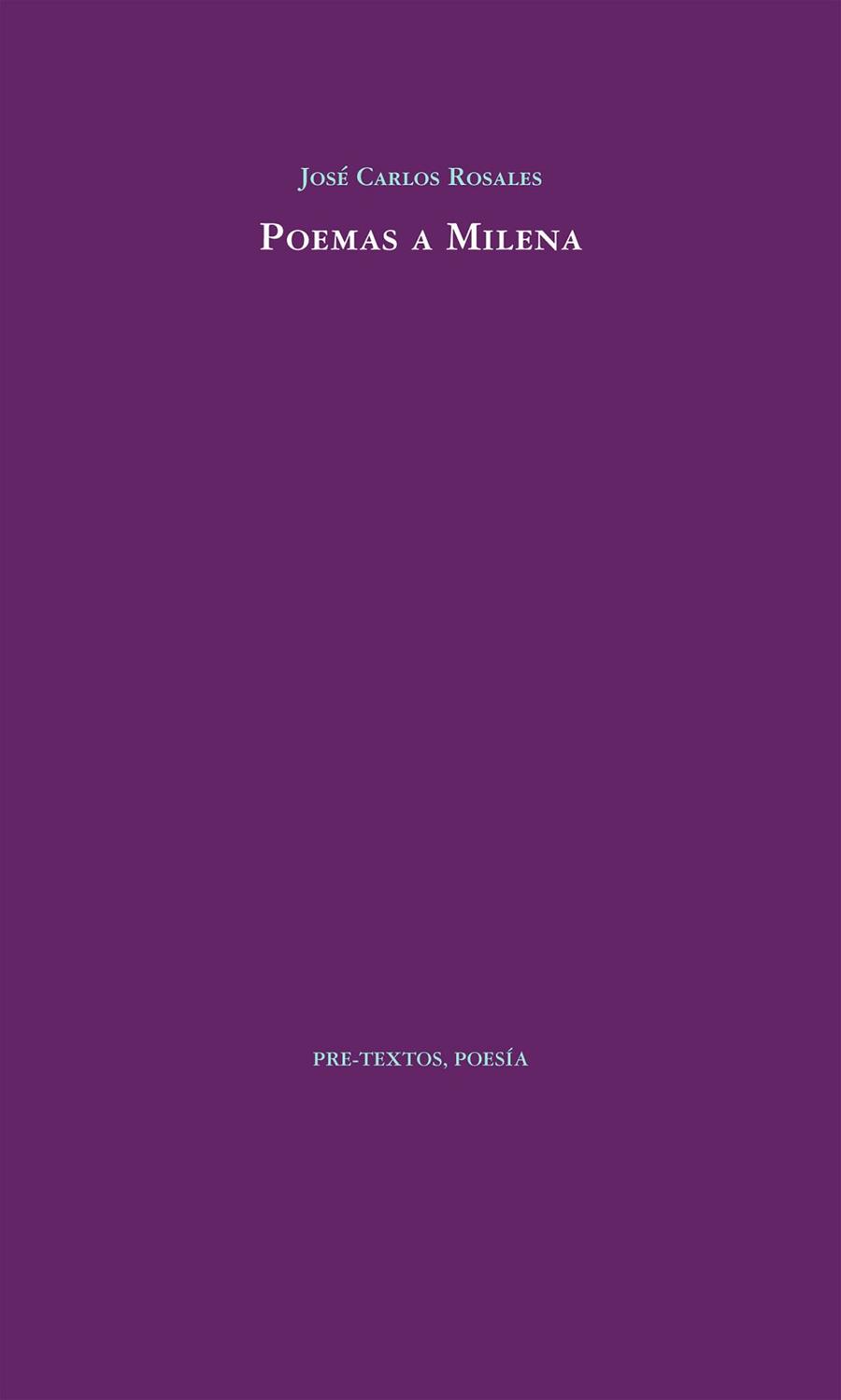 POEMAS A MILENA | 9788415297185 | ROSALES ESCRIBANO, JOSÉ CARLOS
