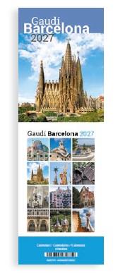 CALENDARI 2027 SOBRETAULA MINI (9X12 CM) GAUDÍ-2 (S. FAMILIA) | 8424455270832