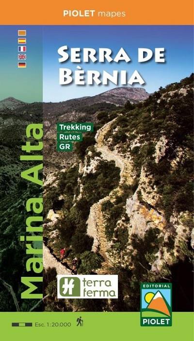 MAPA SERRA DE BERNIA. MARINA ALTA 1:20.000 | 9788494865442 | EDITORIAL PIOLET