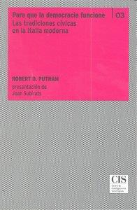 PARA QUE LA DEMOCRACIA FUNCIONE | 9788474765540 | PUTNAM, ROBERT D.